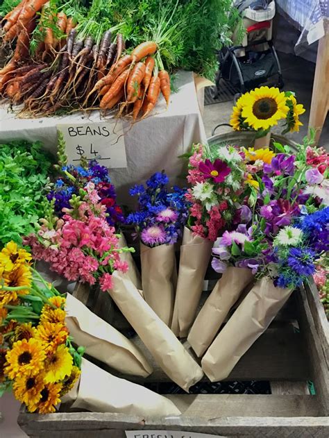 Fresh Flowers At The Farmers Market
