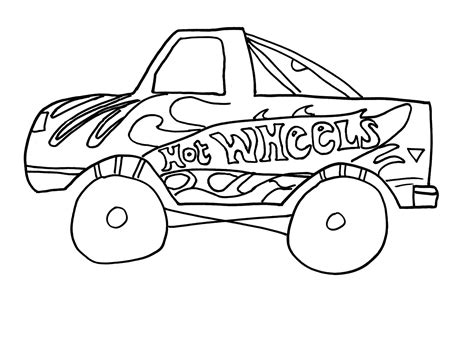 Cars Hot Wheels Free Coloring Pages