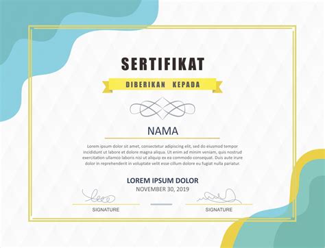 Free certificate templates that will allow you to make original certificates for your classroom or you can also download free certificate templates including award templates, printable certificates. Download Desain Template Sertifikat cdr - SerbaBisnis