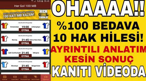 GOLLER CEPTE 10 HAK HİLESİ ÇOK KOLAY YouTube