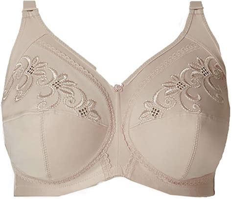 Ex Marks And Spencer Total Support Non Wired Full Cup Almond Bra B
