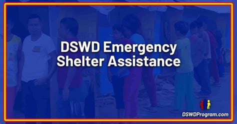 dswd emergency shelter assistance dswd program