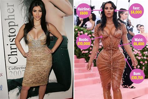 How Kim Kardashian Has Spent £70k Transforming Her Body Including £22k On Her Face And £31k