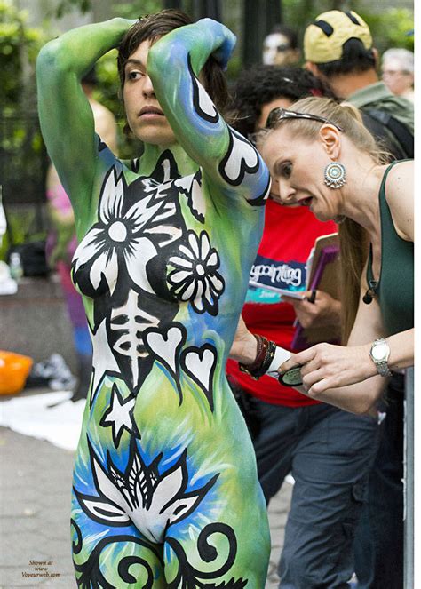 Body Painting In A Ny Park Continued January 2017