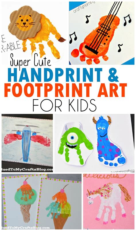 Handprint And Footprint Art For Kids Roundup