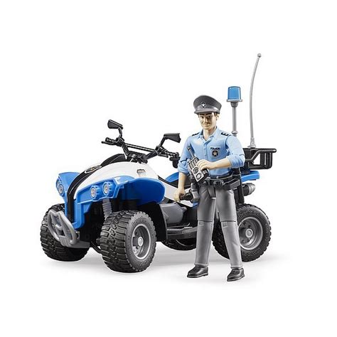 Bruder Bworld Quad Bike With Policeman And Accessories