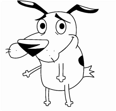 Courage The Cowardly Dog Coloring Pages Coloring Pages