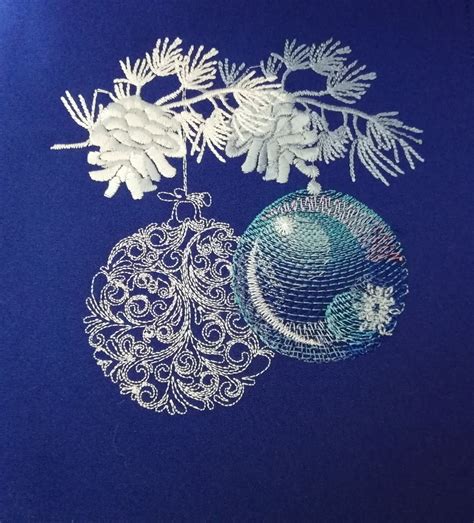 Machine Embroidery Design Christmas Balls Etsy