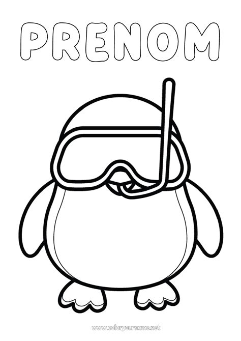 Coloriage N°2289 Pingouin Manchot Animal Coloriages Faciles