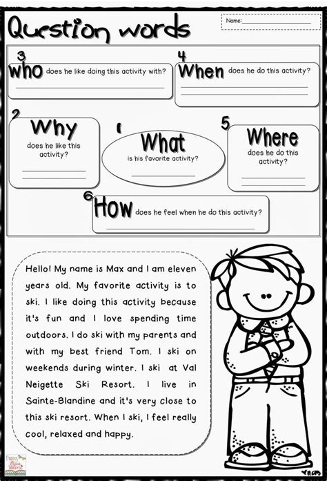 Wh Question Worksheets Teaching English English Reading