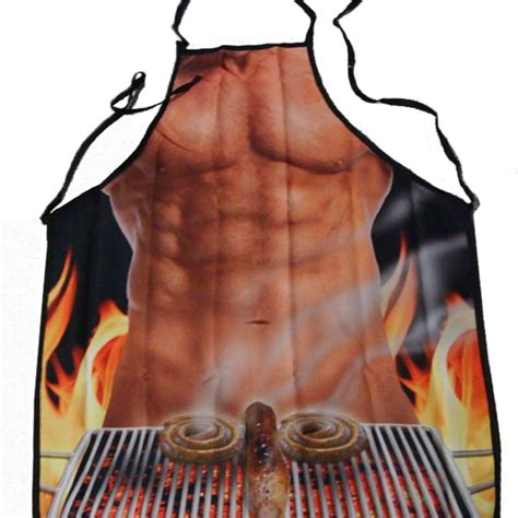 Buy Creative Bbq Party Polyester Funny Print Apron Kitchen Cooking Sleeveless