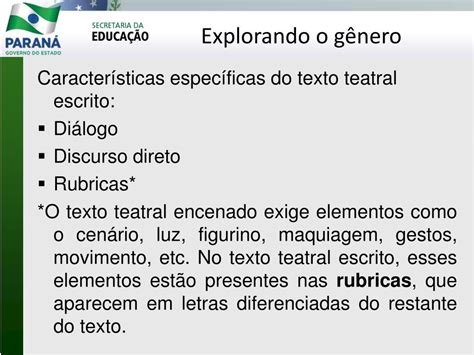 O Que São Rubricas No Texto Teatral
