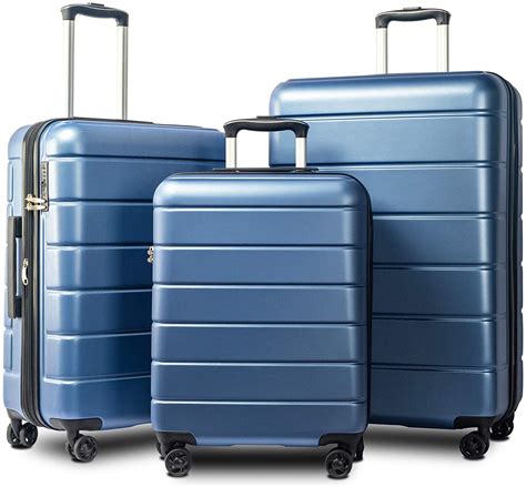 Segmart 3 Piece Expandable Luggage Sets On Sale Segmart Suitcase
