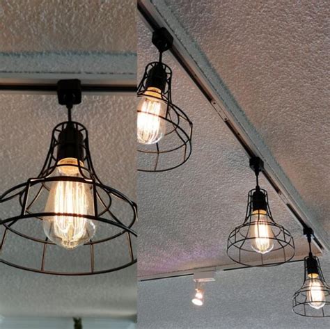 $10.00 coupon applied at checkout. Track Pendant Lighting Vintage Metal Cage Industrial Loft ...