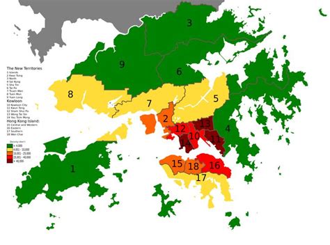 Density Of Hong Kong By Districts Districts Of Hong Kong Wikipedia