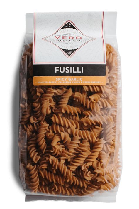 Buy Spicy Garlic Fusilli Pasta Online Vera Pasta
