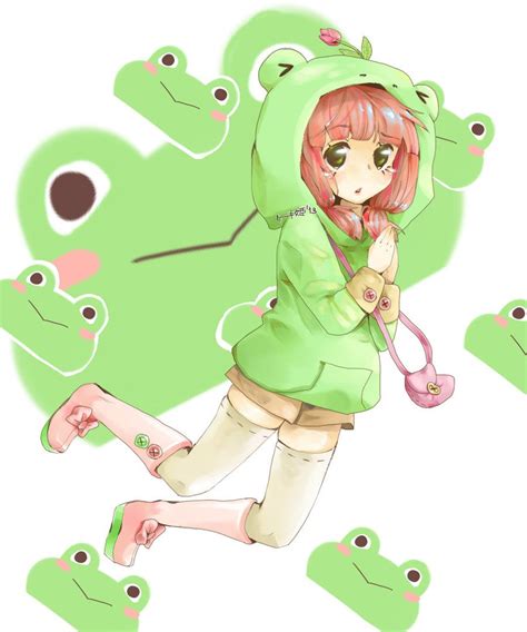 Frog Girl Freebie Cute Anime Character Cute Frogs