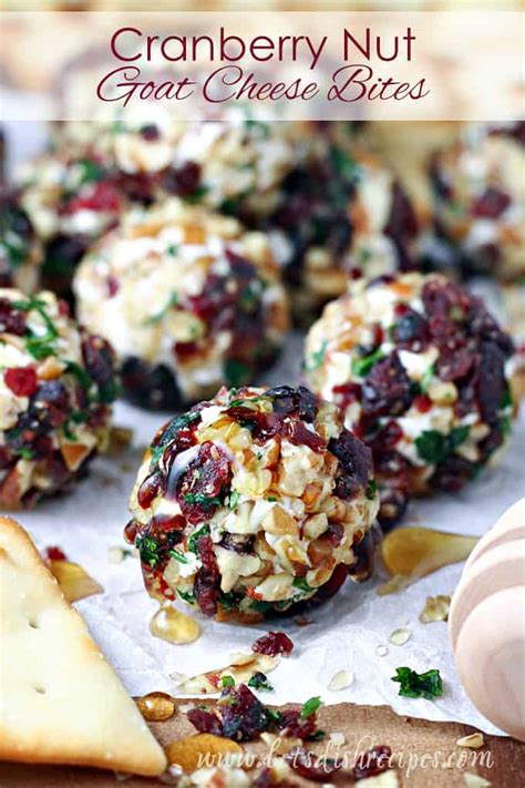 Cranberry Nut Goat Cheese Bites Recipe Goat Cheese Recipes Cheese