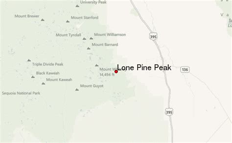 Lone Pine Peak Mountain Information