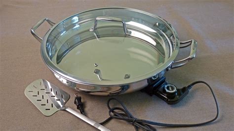 Stainless Steel Electric Skillet Centex Cooks