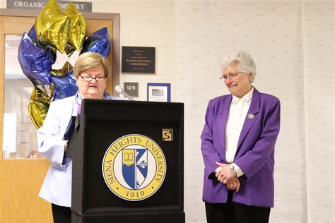 Siena Heights University Dedicates Science Hall To Sister Sharon Weber