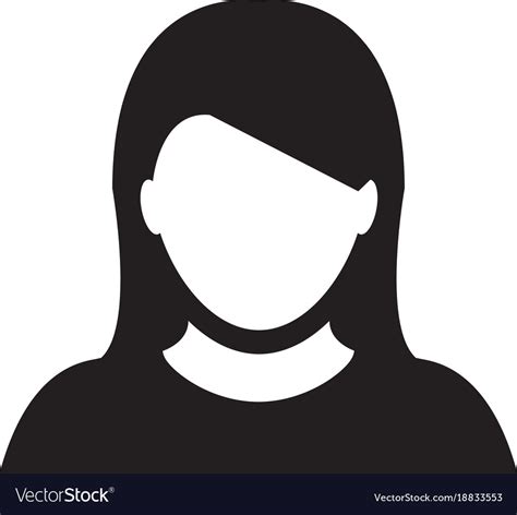 Person Icon Female User Profile Avatar Royalty Free Vector