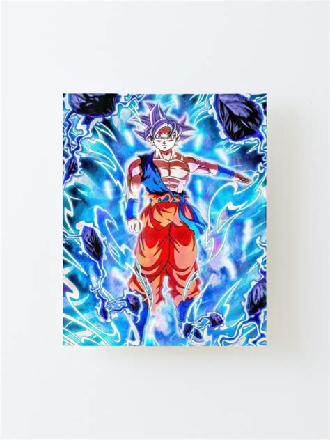 Goku Ultra Instinct Mounted Print For Sale By Ahmedtaki Redbubble