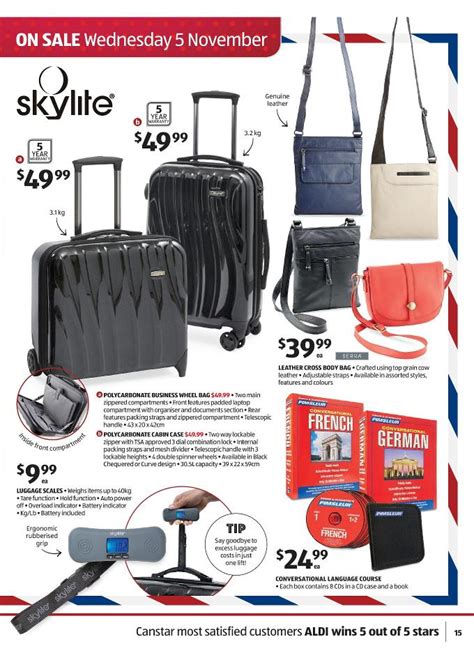 But then buying 2 separate suitcases can be rather expensive. Aldi Catalogue November Christmas Deals Page 15