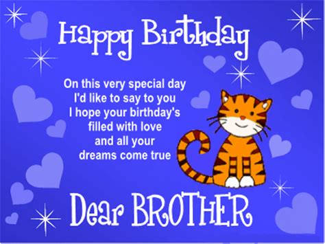 Happy Birthday My Dear Brother Messages Status For Wishing Birthday To