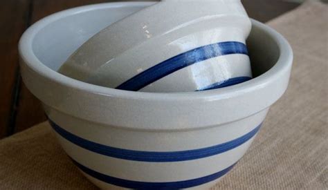 Robinson Ransbottom Roseville Ohio Pottery Mixing Bowls Set Of Etsy