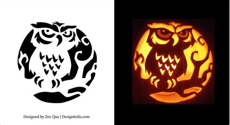 Geschnitzte kürbisse sind besonders an halloween eine beliebte deko. Image from http://www.designbolts.com/wp-content/uploads/2014/09/Free-printable-Scary-Owl ...