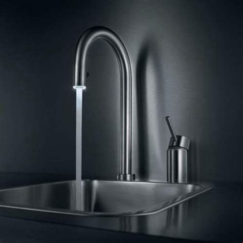 Kwc Inox Light 2 Hole Led Kitchen Tap W Pull Out Spray Sinks Taps