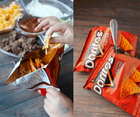 Cooked rice, tortilla chips, diced tomatoes with green chilies and 13 more. Doritos Taco Salad Recipe In a Bag! - HappyMoneySaver