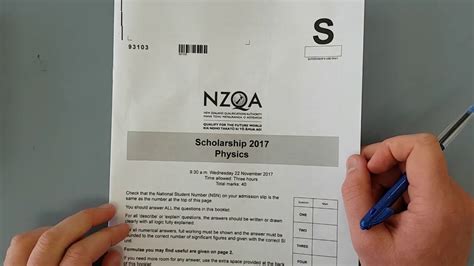 2017 Scholarship Physics Exam Ncea Q3 Youtube