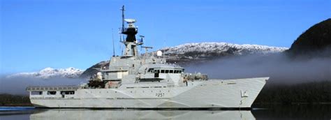 Hms Clyde P257 River Class Patrol Ship On Patrol In The Falkland