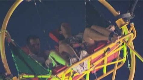 Couple Trapped On Slingshot Bungee Ride Fox News Video