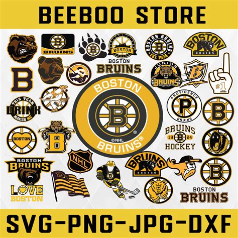 Boston Bruins Bundle Svg Nhl Svg Nhl Svg Hockey Svg Spor Inspire