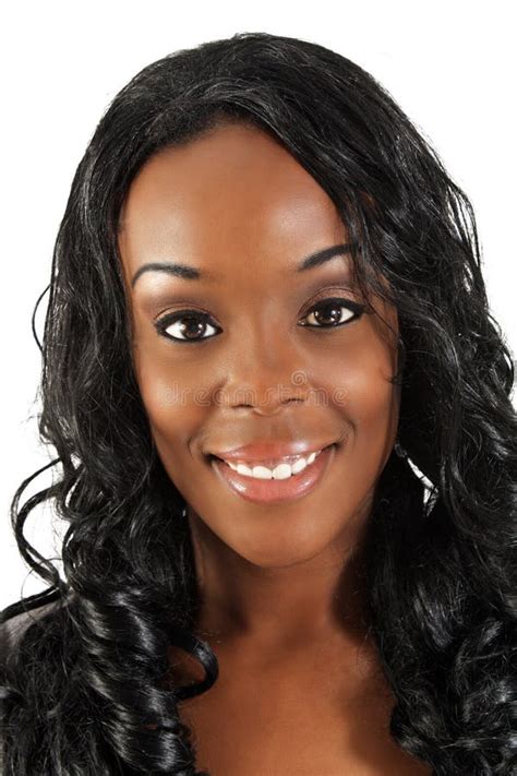 Beautiful Black Woman Headshot 36 Stock Photo Image Of Girl