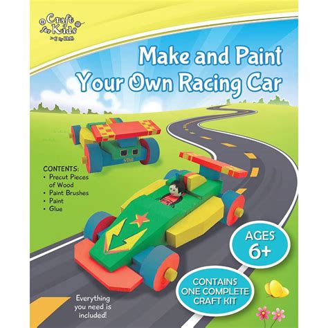 Bms Craft For Kids Make And Paint Your Own Racing Car Buy Online At