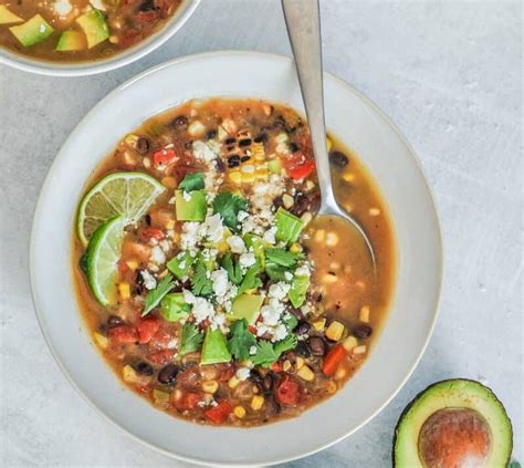 Vegetarian Mexican Soup Mi Coop Kitchen