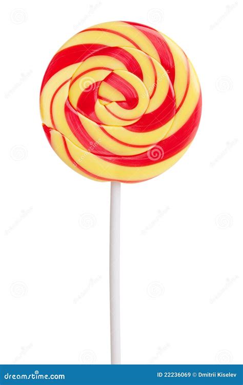 Delicious Sweet Red And Yellow Lollipop Stock Image Image Of