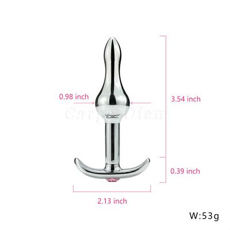 Stainless Steel Anal Butt Plug Ball Hook Metal Anus Dildo Sex Toys For