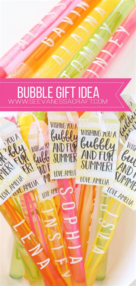 This new year crafts idea adds an instant glam. Craft: End of School Year Bubble Gift Idea - See Vanessa Craft