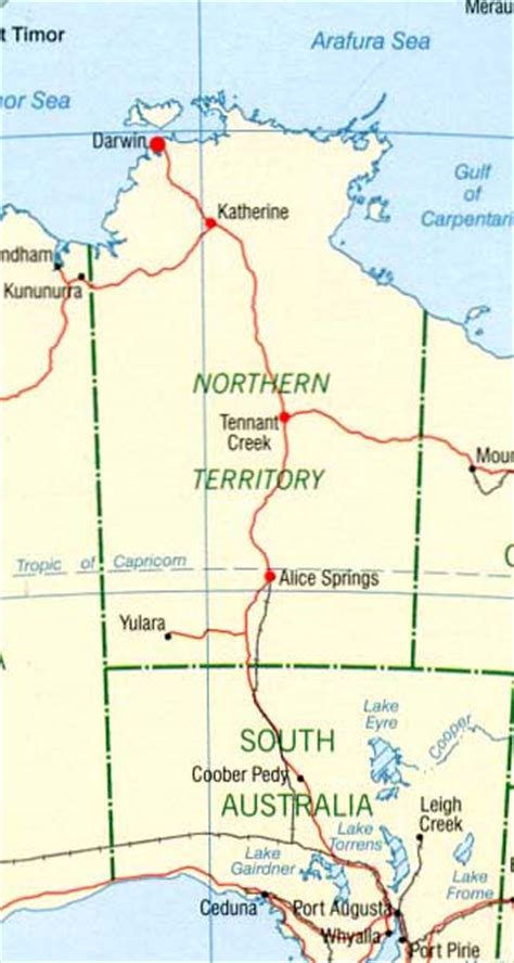 Northern Territory Latitude Longitude Absolute And Relative Locations