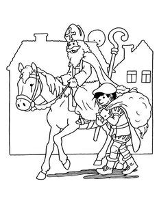 Sinterklaas En Zwarte Piet Kleurplaten » Animaatjes.nl