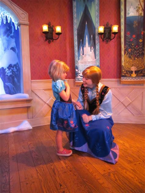 Frozen Meeting Anna And Elsa In Disneyland Family Fun Canada