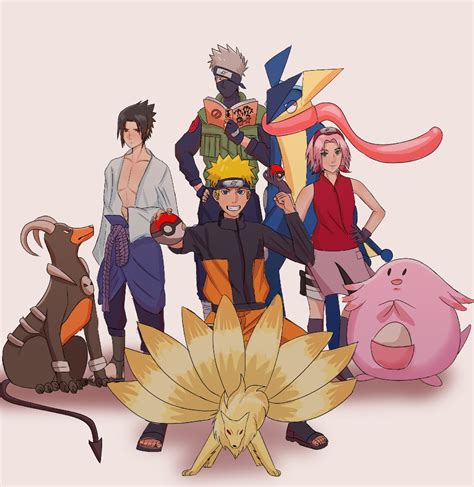 Así Se Verían Naruto Sasuke Y Sakura Como Entrenadores Pokémon