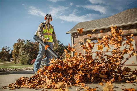 Than one power tool at any time. Stihl's new blower packs enough power to move wet leaves