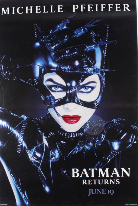 Batman Returns Catwoman 27x40 Teaser Movie Poster Pristine Auction