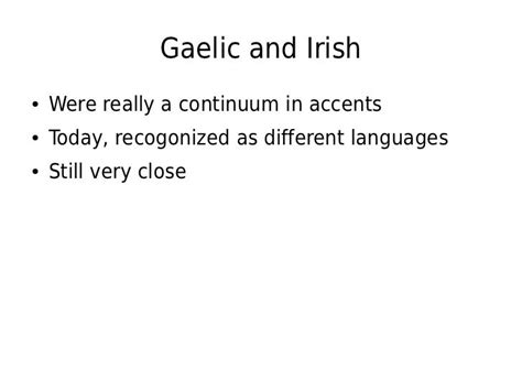 Irish Vs Gaelic